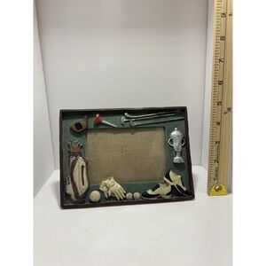 Rustic Ceramic Golf Themed Photo Picture Frame 4x6‎